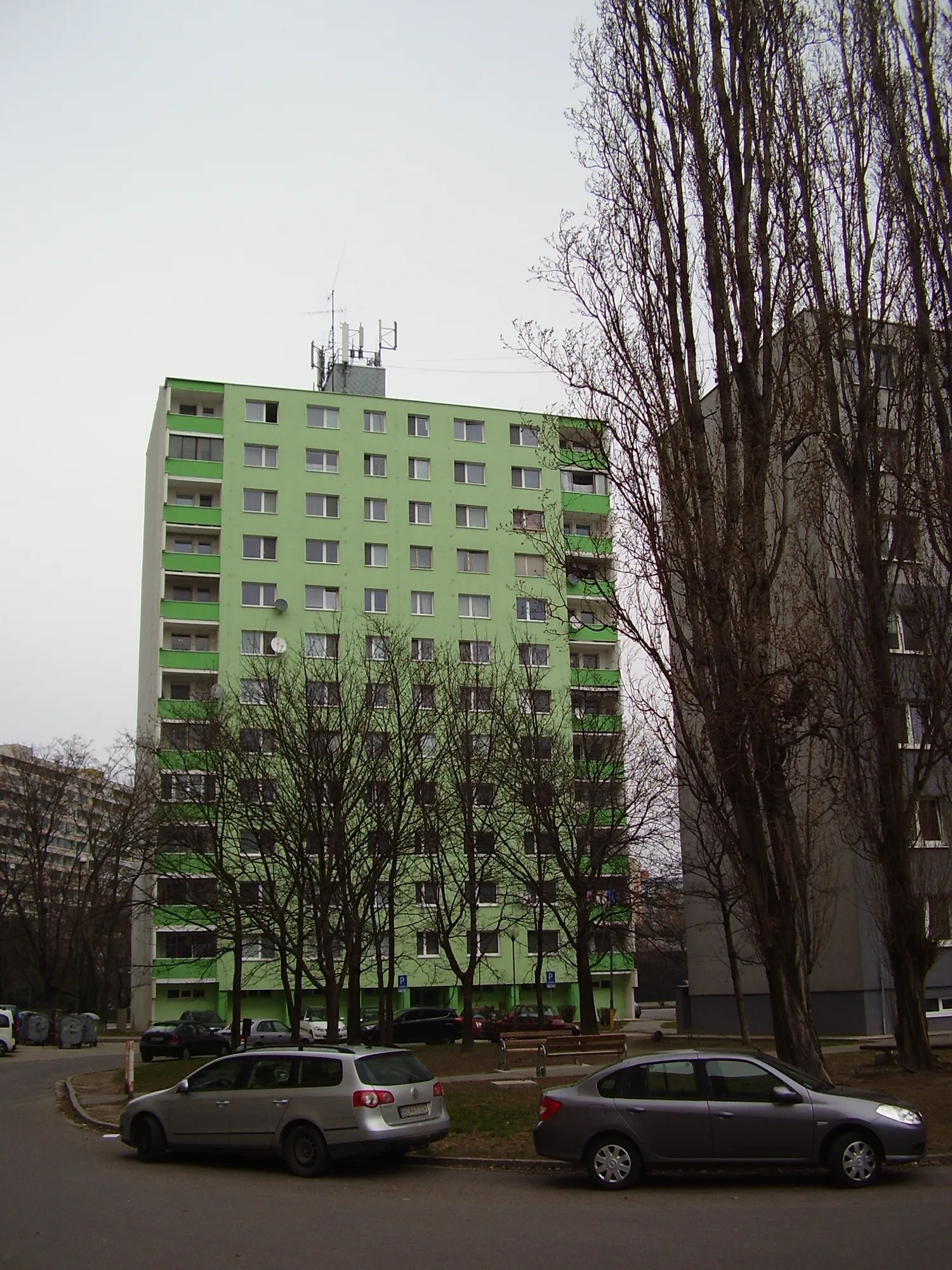 Socialist-era panel apartment blocks in the Petržalka district of Bratislava